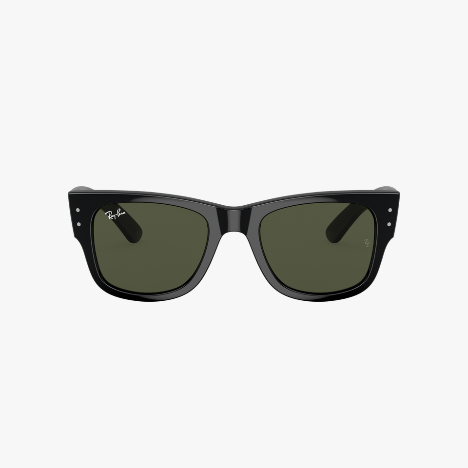 Lunettes de soleil Mega Wayfarer RB0840S noir - Vue de face