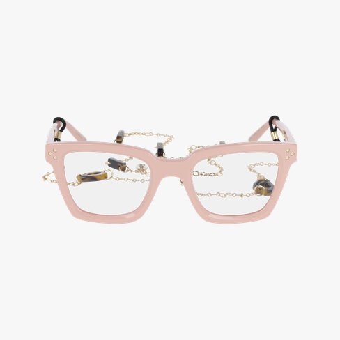 Lunettes de vue femme CARACTÈRES MYSTERIEUSE rose/dorée