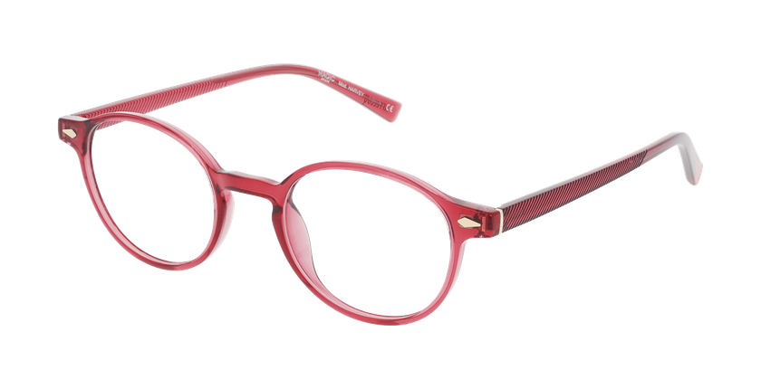 Lunettes de vue homme HARVEY rouge - Vue de face