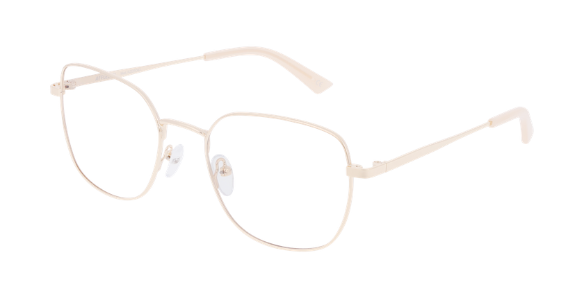 Lunettes de vue femme RZERO42 dorée - Vue de face