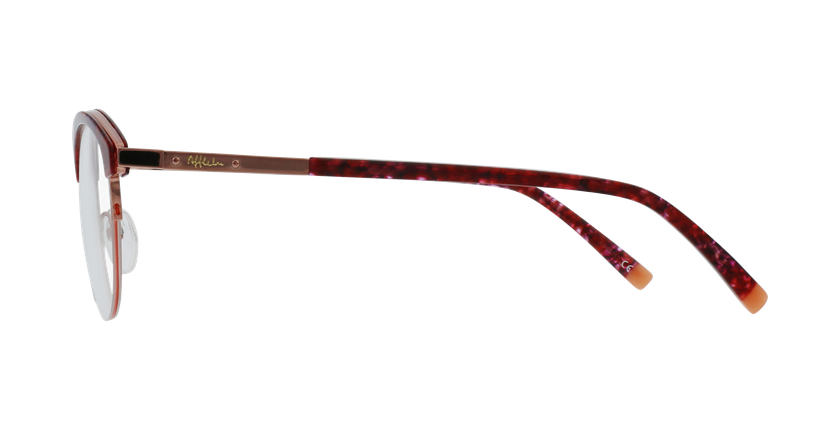 LUNETTES DE VUE femme STRAUSS écaille/rouge - Vue de côté