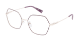 Lunettes de vue femme KIARA violet - Vue de face