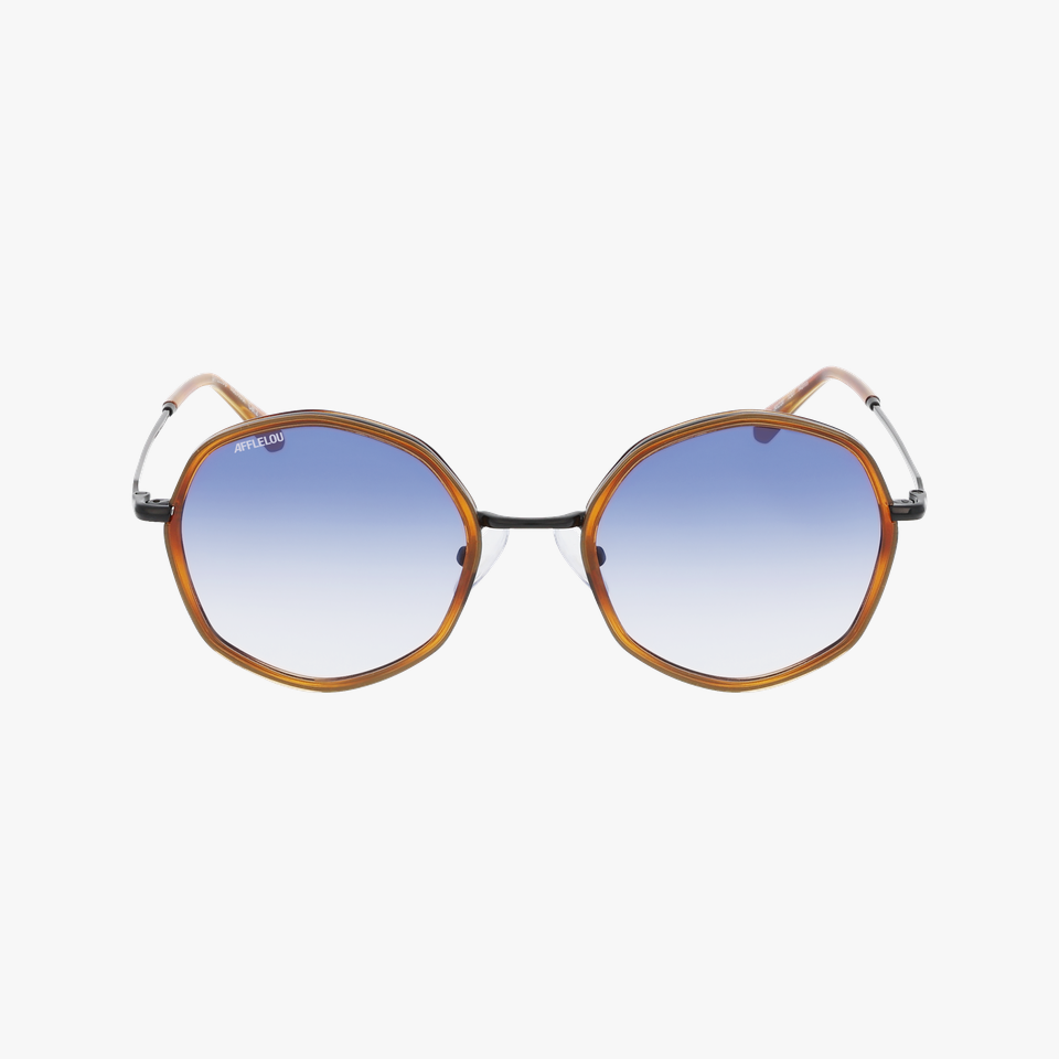 Lunettes de soleil femme PAVIA écaille/noir - Vue de face
