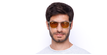 LUNETTES DE SOLEIL Rize blanc - Vue de face