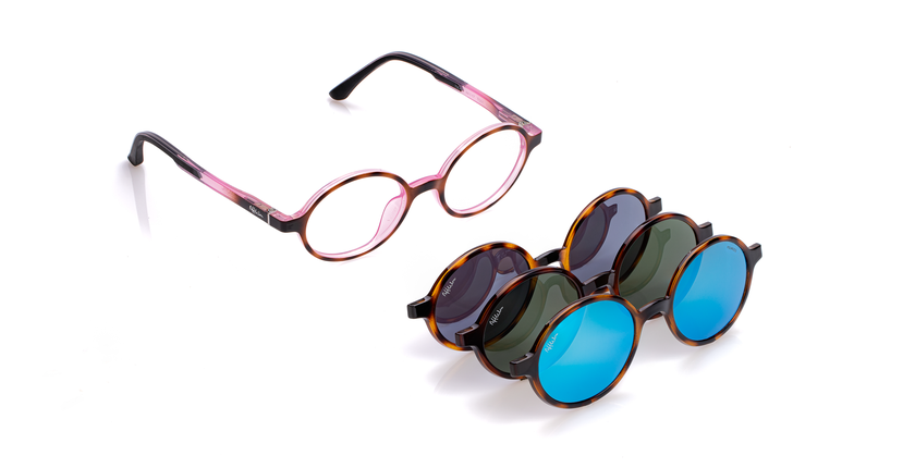 LUNETTES DE VUE enfant MAGIC 13 écaille/rose - Vue de face