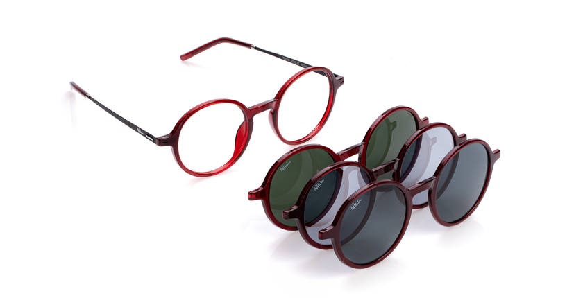LUNETTES DE VUE MAGIC 118 rouge/noir - Vue de face