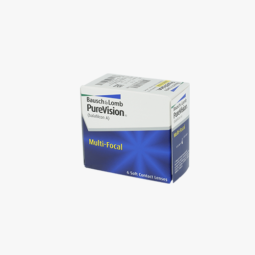 Lentilles de contact PureVision Multifocal 6 L - Vue de face