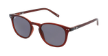 Lunettes de vue FORTY solaire Bordeaux +1.00 rouge - Vue de 3/4