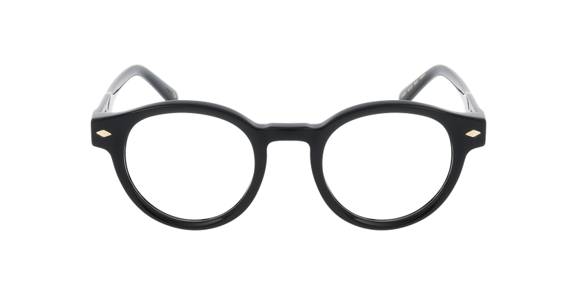 Lunettes de vue femme CARACTÈRES DISCRÈTE noir - Vue de face