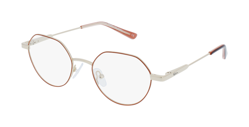 Lunettes de vue enfant MAGIC TANIA marron/dorée - Vue de face