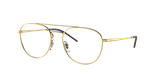 Lunettes de vue 0RX6414 dorée - Vue de face