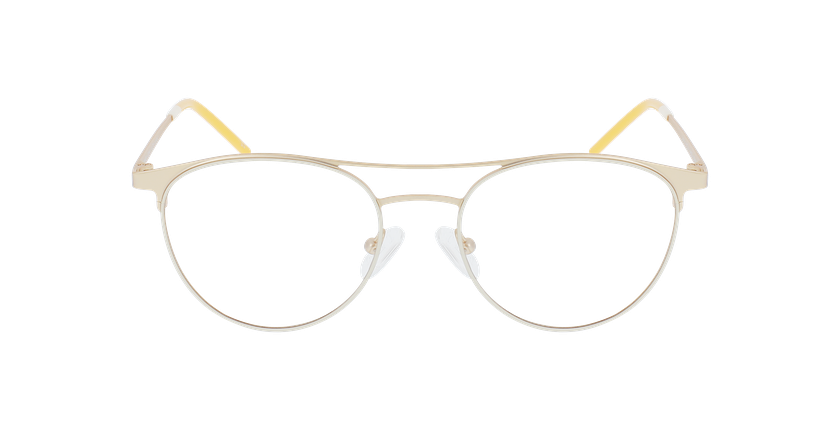 Lunettes de vue femme MAGIC 151 blanc/dorée - Vue de face