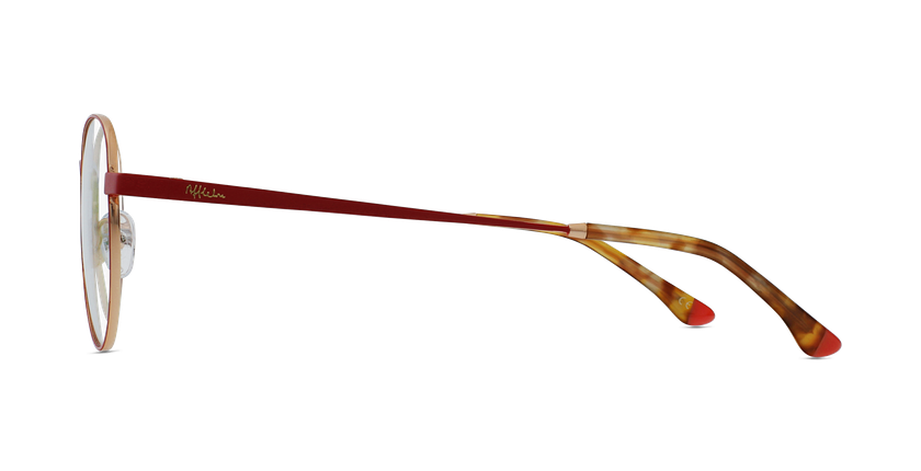 LUNETTES DE VUE MAGIC 70 rouge/doré - Vue de côté