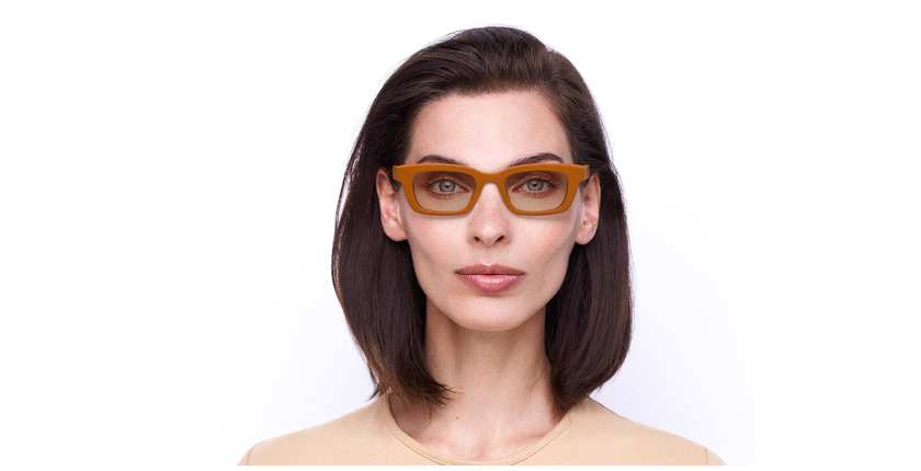 LUNETTES DE SOLEIL femme MONTGOMERY orange - Vue de face