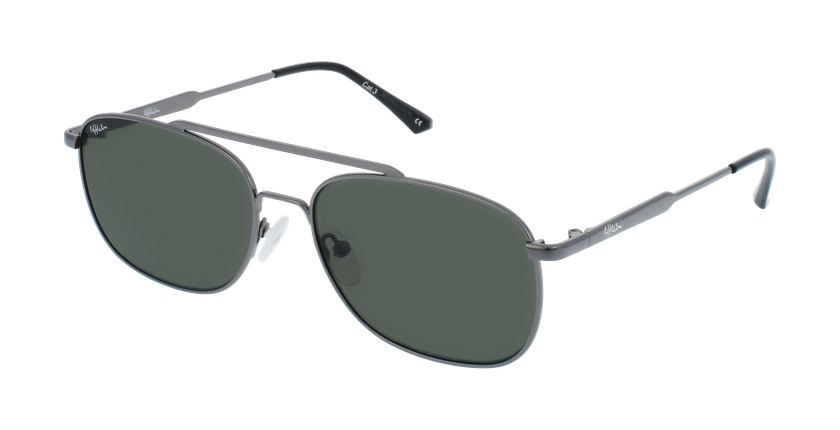 LUNETTES DE SOLEIL homme LORENTO noir/gris - Vue de face