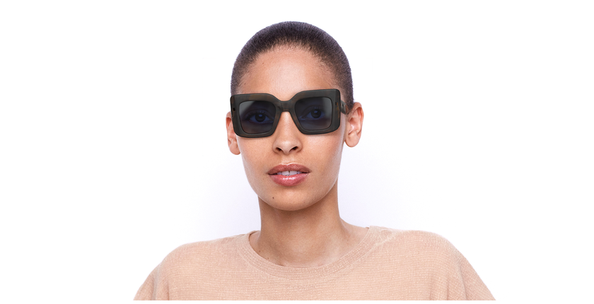 LUNETTES DE SOLEIL femme DOROTHEA 6790 marron - Vue de face