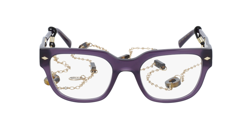 Lunettes de vue femme CARACTÈRES AUDACIEUSE violet - Vue de face