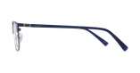 Lunettes de vue homme NATHEO bleu/bleu - Vue de face