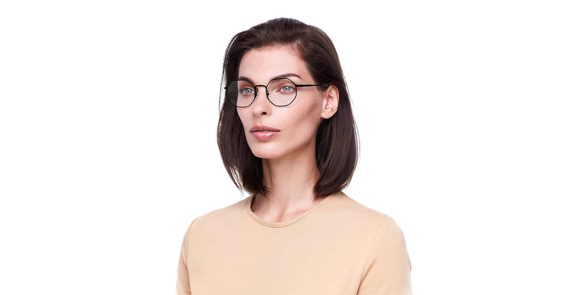Lunettes de vue femme RZERO40 noir - Vue de face