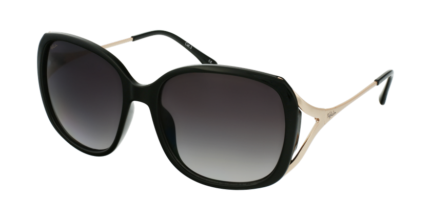 LUNETTES DE SOLEIL femme ROSALES noir/doré - vue de 3/4