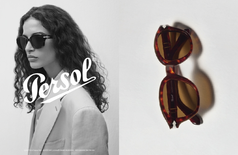 Modèles portant des lunettes de soleil de la marque Persol