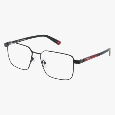 Lunettes de vue homme FERDINAND noir/rouge