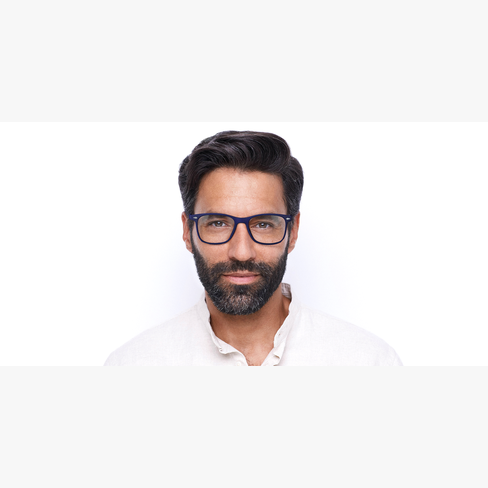 Lunettes de vue homme BASTIAN bleu