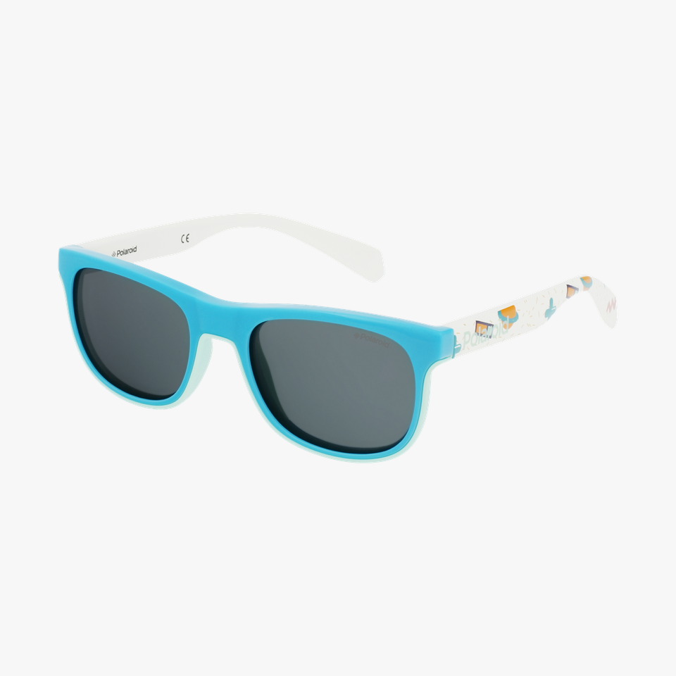 Lunettes de soleil enfant PLD 8035/S vert - Vue de 3/4