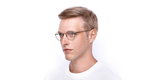 LUNETTES DE VUE homme L2246 argenté - vue de 3/4