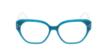 Lunettes de vue femme CARACTÈRES RAFFINÉE bleu - Vue de face