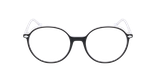 Lunettes de vue femme MAGIC278 noir/blanc - Vue de face