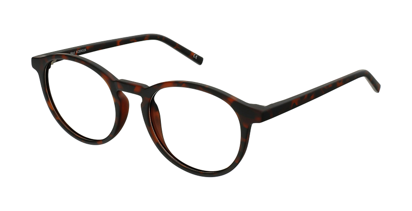 Lunettes de vue enfant RZERO26 écaille foncé/écaille rose - Vue de face