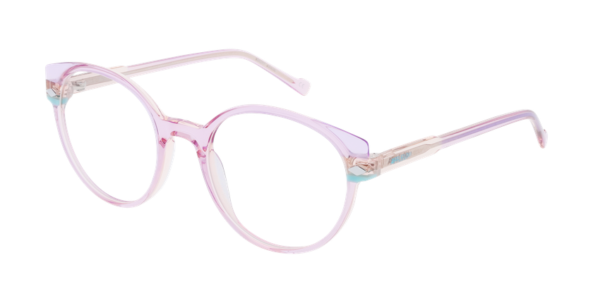 Lunettes de vue femme MAGIC281 rose - Vue de face