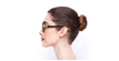 LUNETTES DE SOLEIL femme CE749S vert/marron - Vue de côté