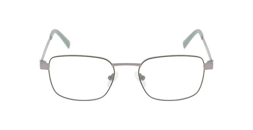 Lunettes de vue homme ERWAN gun/vert - Vue de face