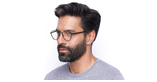 Lunettes de vue homme TH 1687 argenté - Vue de 3/4
