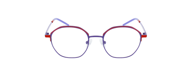 Lunettes de vue femme MAGIC 152 violet/rose - Vue de face