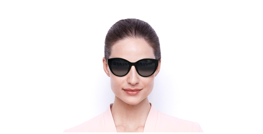 LUNETTES DE SOLEIL femme GU7594 noir - Vue de face