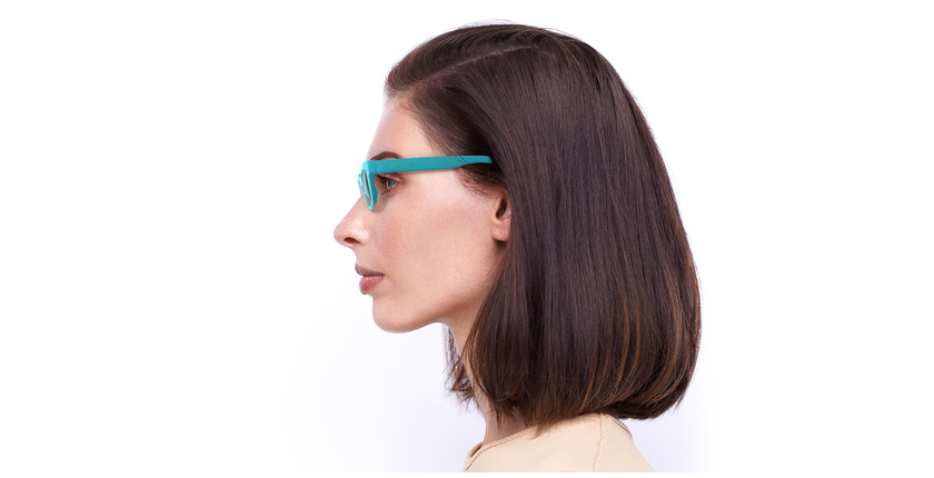 LUNETTES DE SOLEIL femme MONTGOMERY bleu - Vue de face