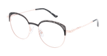 Lunettes de vue femme MAGIC293 noir/dorée - Vue de face