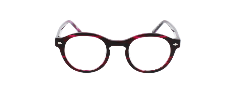 Lunettes de vue femme MAGIC 164 violet marbré - Vue de face
