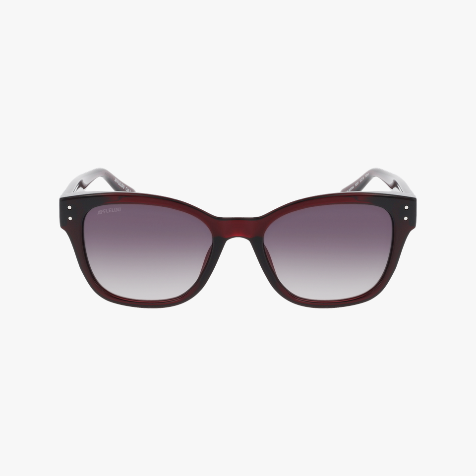 Lunettes de soleil femme BLANDINA rouge - Vue de face
