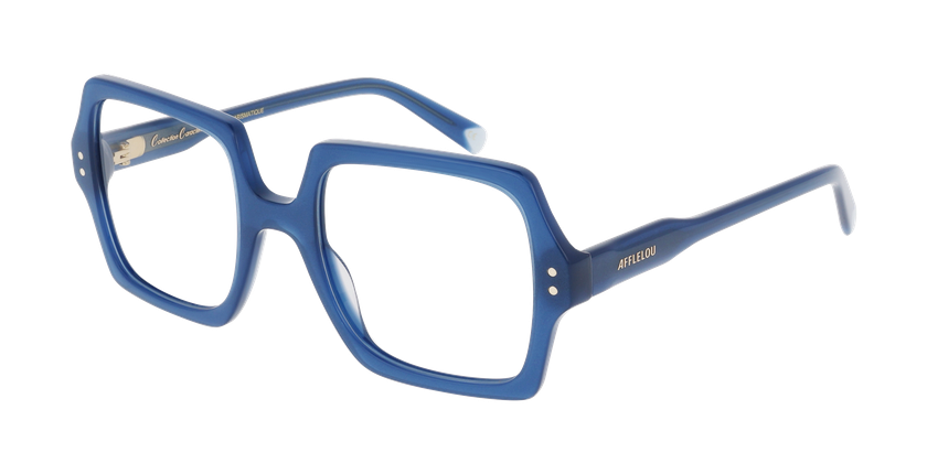 Lunettes de vue femme CARACTÈRES CHARISMATIQUE bleu - Vue de face