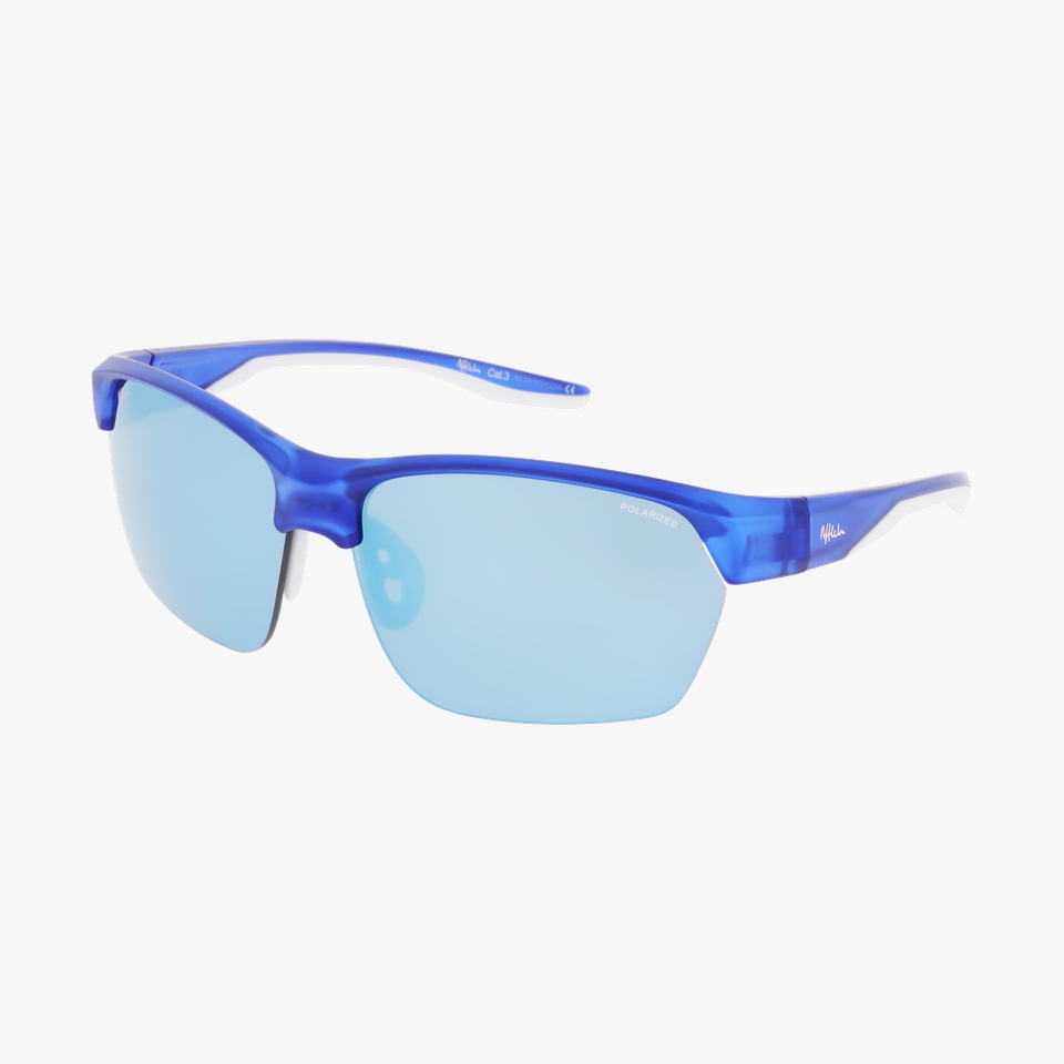 Lunettes de soleil LANGLEY POLARIZED bleu/blanc - Vue de face