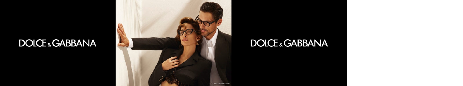 Couple portant des lunettes de vue Dolce Gabbana