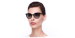 LUNETTES DE SOLEIL femme SK0354 noir - vue de 3/4