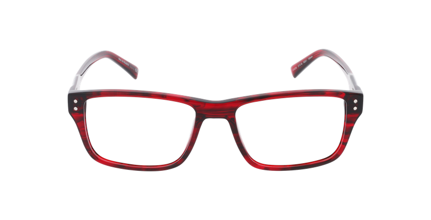 Lunettes de vue homme CARACTÈRES ALTRUISTE rouge - Vue de face