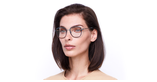 Lunettes de vue femme MAGIC 186 bleu/rose - Vue de face