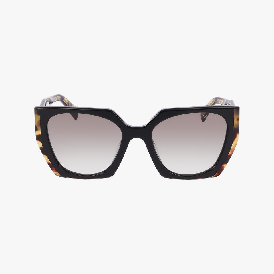 Lunettes de soleil femme PR 15WS noir/écaille - Vue de face
