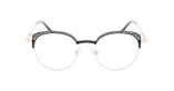 Lunettes de vue femme MAGIC293 noir/dorée - Vue de face